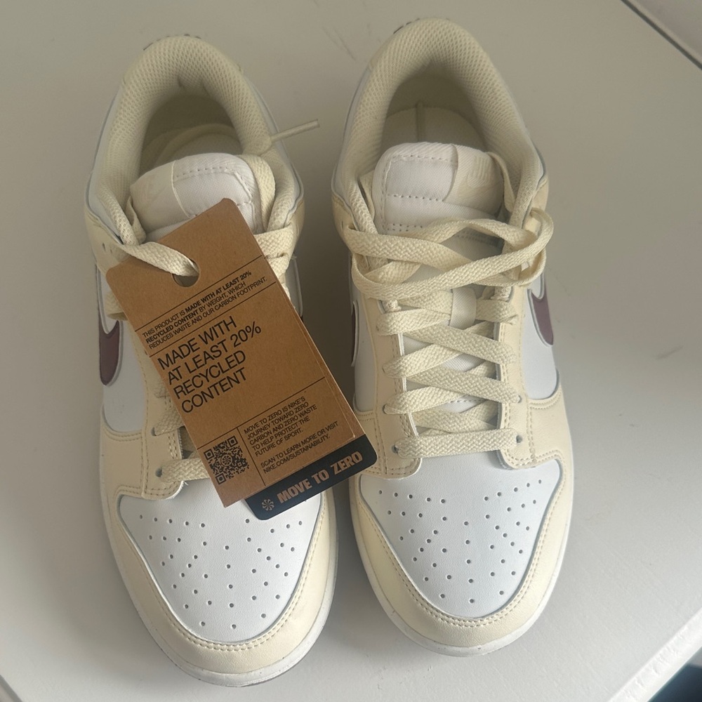 Nike Cream and White Athletic Shoes